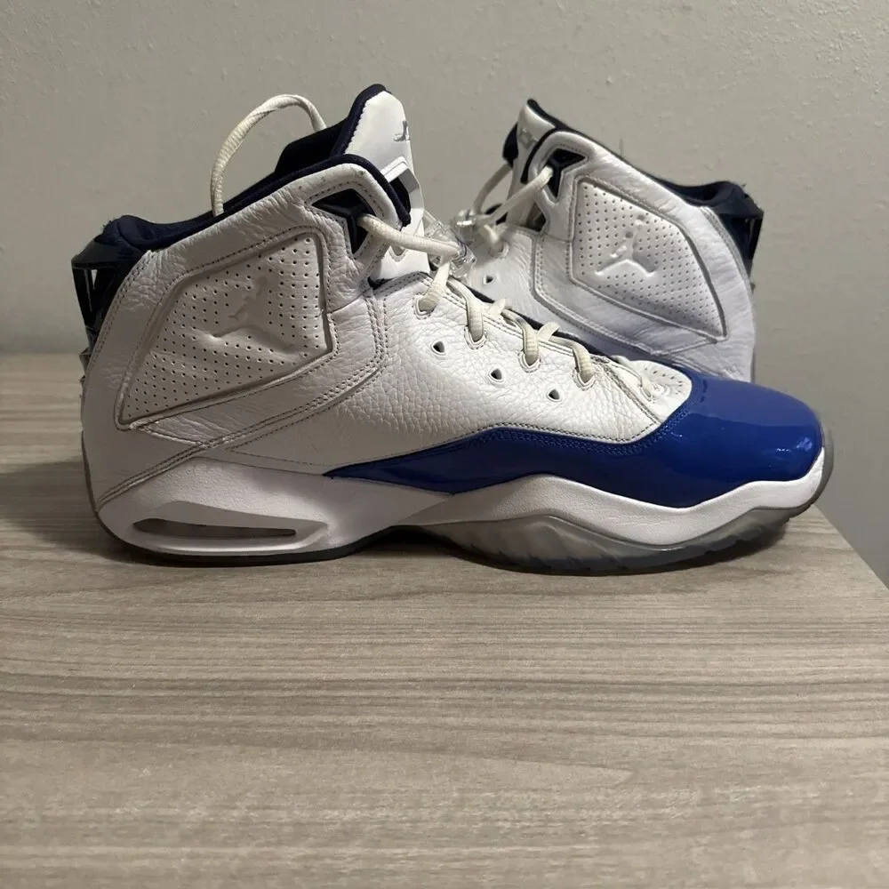 Jordan B’Loyal “White Metallic Silver Blue” Men’s Size 15 Lifestyle‎ Sneakers